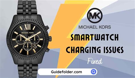 michael kors smart watch not charging|michael kors access smartwatch charger.